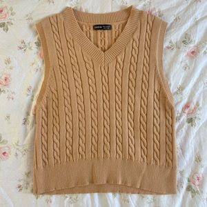Tan Shein sweater vest